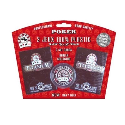 Titanium Playing cards in blister