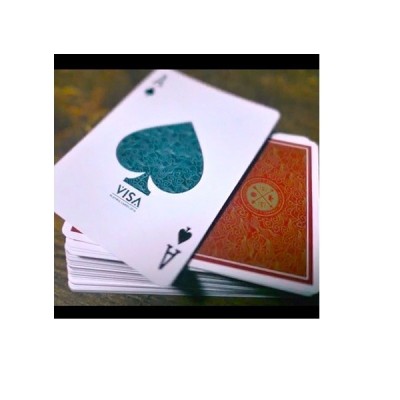 Cartes à jouer Visa dos rouge
