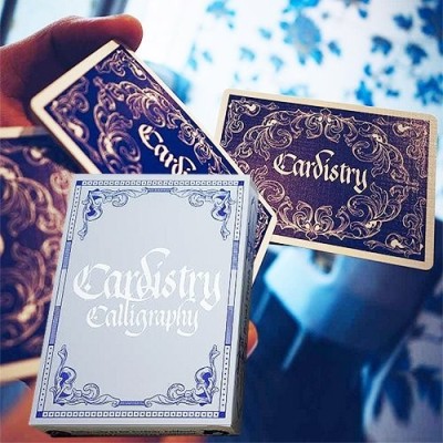 Cartes à jouer Calligraphie Cardistry - Bleu
