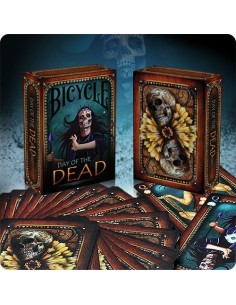 Bicicleta - Día de los muertos jugando a las cartas