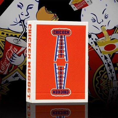 Hühnernugget-Spielkarten - Rot