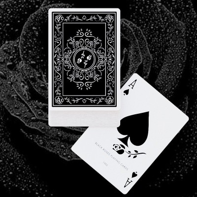 Naipes Black Roses