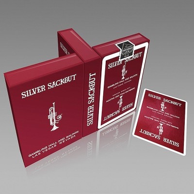 Silver Sackbut Playing Cards - Red