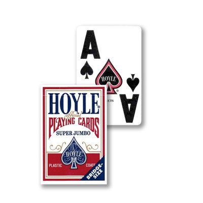 Cartes à jouer Hoyle - Super Jumbo index rouge
