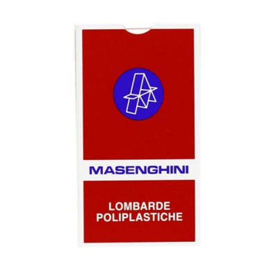 Estuche Lombarde 54 naipes Masenghini rojo