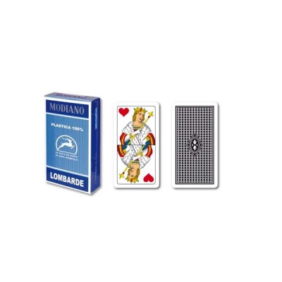 Cartes à jouer Lombarde 7/10 Modiano Plastica