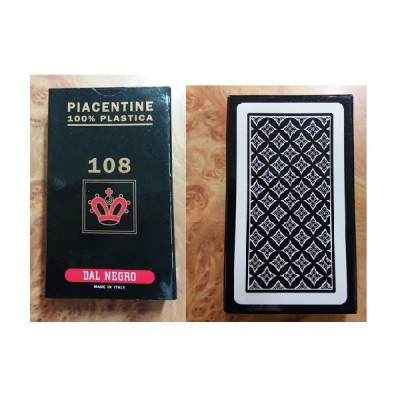 Piacentine 108 playing cards Dal Negro plastic