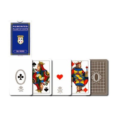 Piemontesi 93 playing cards Dal Negro Blue case