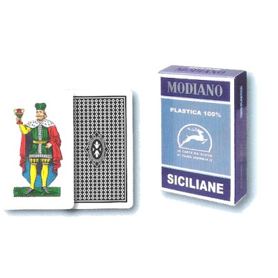 Cartes à jouer siciliennes 96/10 Modiano - 100% Plastique
