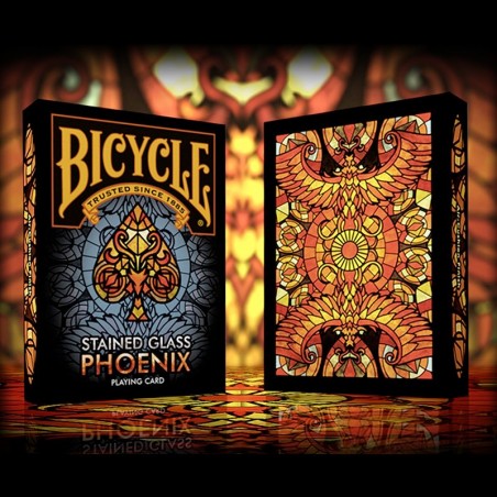 Bicycle stained glass playing cards sale