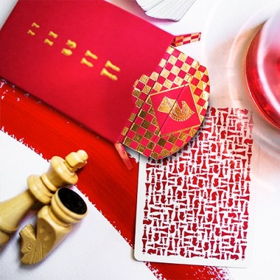 Naipes rojos de Ellusionist Knights