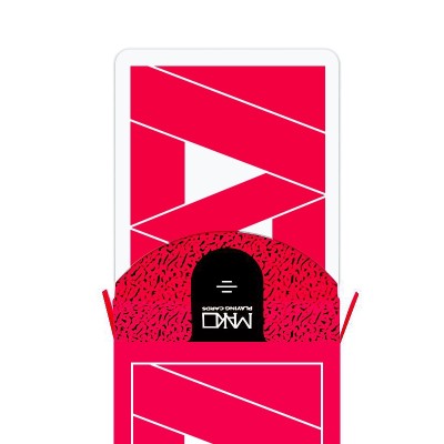 Mako Red playing cards