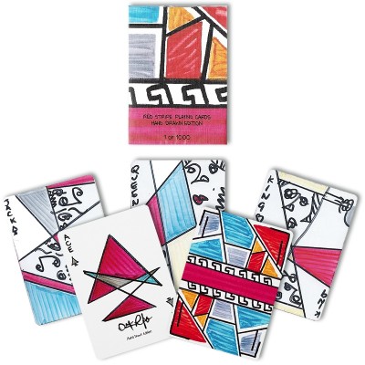 Red Stripe Playing Cards - Hand Drawn Edition