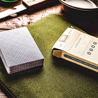 Vintage Plaid playing cards by Dan & Dave - California Blue