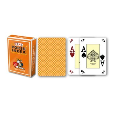Modiano Poker Index Orange Pokerkarten