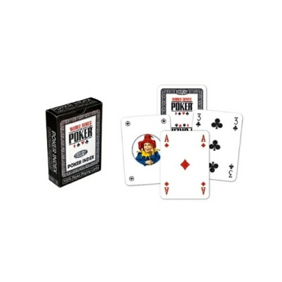 Modiano WSOP reguläre schwarze Pokerkarten mit Index