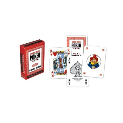 Cartes de poker rouges à index régulier Modiano WSOP