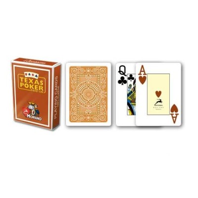 Cartes de poker Modiano Texas Hold'Em - Dos marron