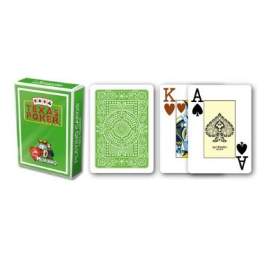 Modiano Texas Hold'em Pokerkarten - Hellgrüner Rücken