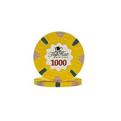 Chips de sombrero de copa Paulson - $ 1000