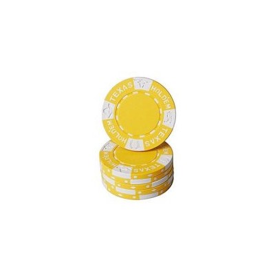 Clay chips 11.5 gr. Texas Hold'em Yellow