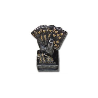 Poker Award Trophy - Silber
