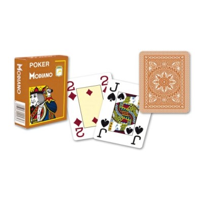 Modiano 4 Cartas de Poker Jumbo Index - Marrón 471
