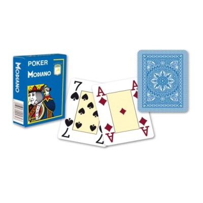 Modiano 4 Jumbo Index Pokerkarten - Hellblau 2935