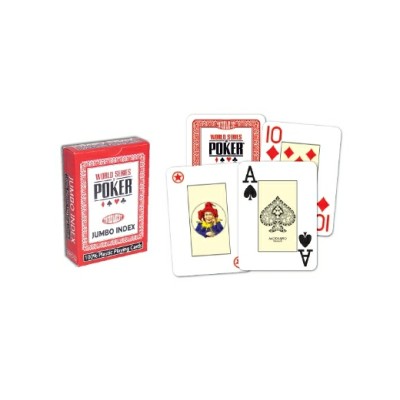 Cartes de poker Modiano WSOP jumbo index rouge