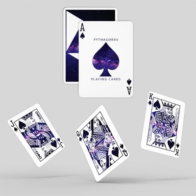 Pythagoras playing cards