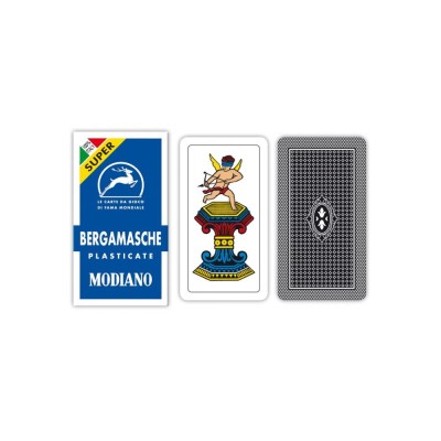 Super Modiano Blue Bergamasche playing cards