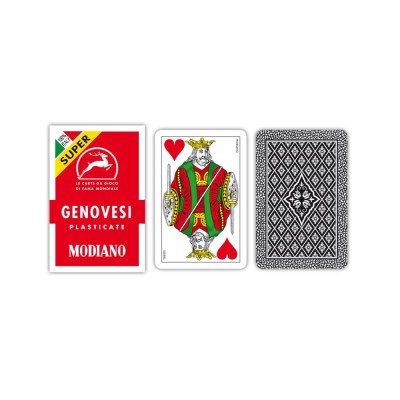 Carte da gioco Genovesi Rosso Super