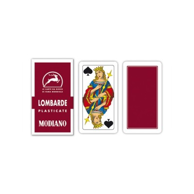 Lombarde Bordeaux Spielkarten Full Fund Modiano