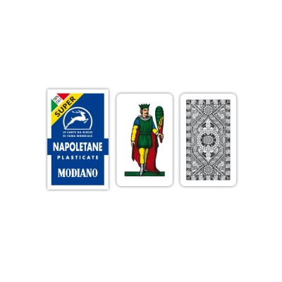 Super Modiano Blue Neapolitan playing cards