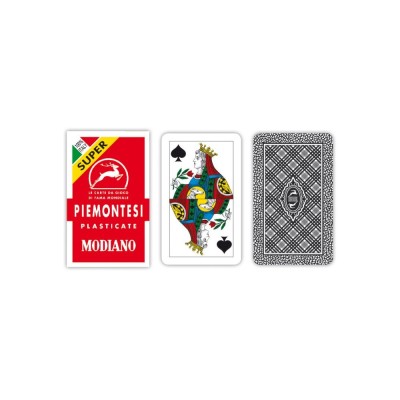 Cartes à jouer Piemontesi Rosso Super Modiano