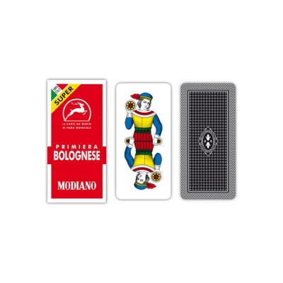 Carte da gioco Primiera Bolognese Rosso Super Modiano