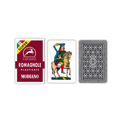 Cartes à jouer Romagnole Bordeaux Super Modiano