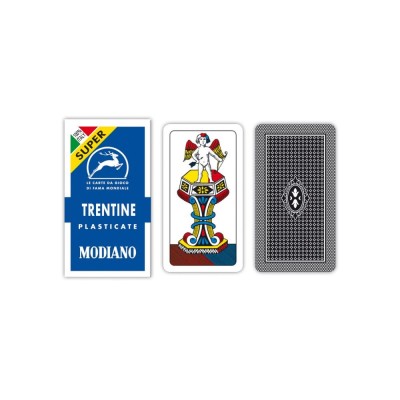 Trentine Blu Super Modiano playing cards
