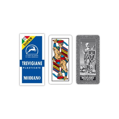 Carte da gioco Trevigiane Blu Super Modiano
