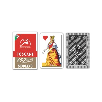 Toscane Rosso 150 Modiano playing cards