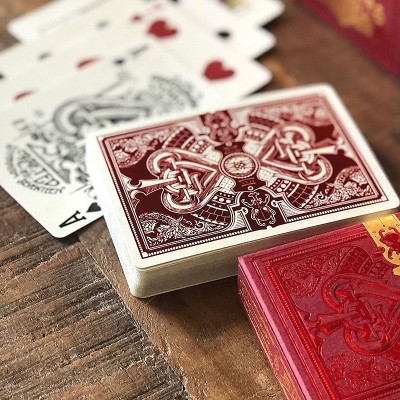 Salon de cartes à jouer - Rouge