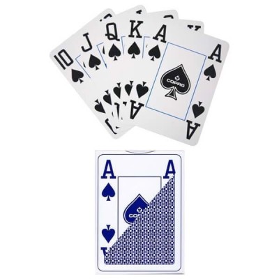 Copag 4 fiches jumbo dos bleu