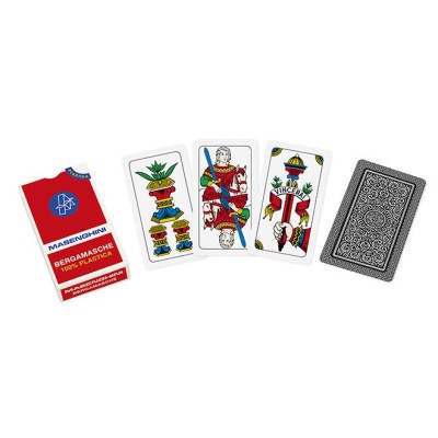 Cartes à jouer Bergamasche 54 Masenghini plastique