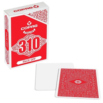 Cartes à jouer Copag 310 - Slim Line - Face Off - Rouge