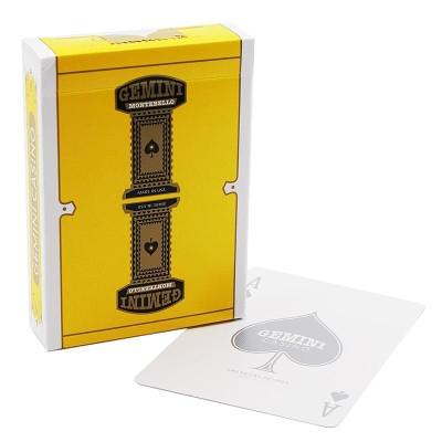 Cartes à jouer Gemini Casino jaune
