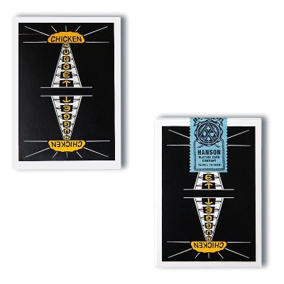 Vintage Chicken Nugget Playing Cards - Black