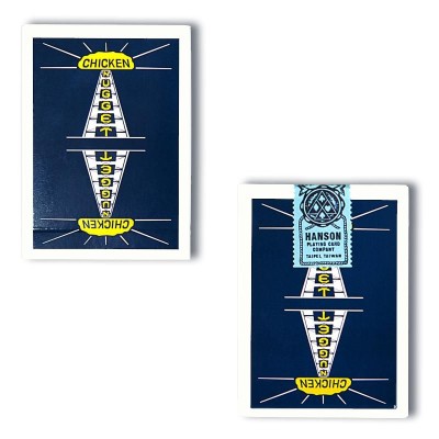 Vintage Chicken Nugget Playing Cards - Navy