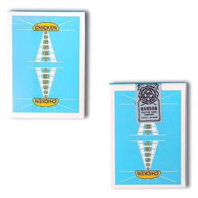 Vintage Chicken Nugget Playing Cards - Sky Blue
