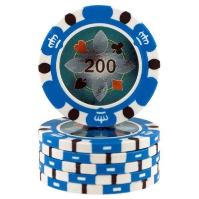 Crown Casino Light Blue 200 jetons