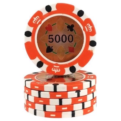 Crown Casino Orange 5000 jetons